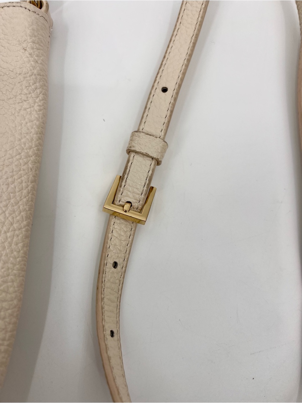 Quince small leather crossbody cream - Picture 4 of 10